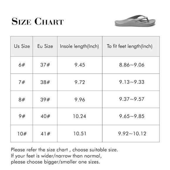 NWT UNISEX Luffymomo Flip Flops Sandals Slip On Sport Beach Thong Gray Support - Picture 12 of 12